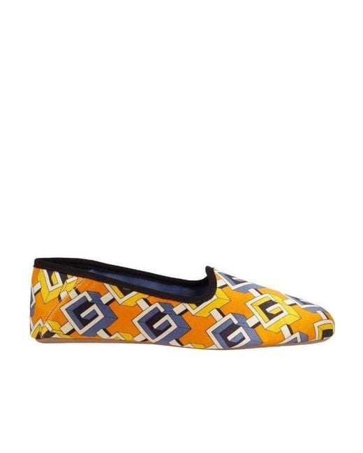 Gucci Multicolor Geometric G-Printed Casual Loafers for men