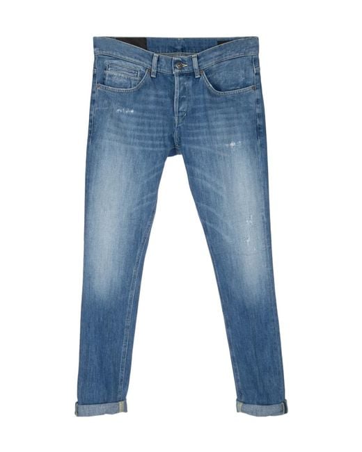 Dondup Blue Belt-Loop Jeans for men