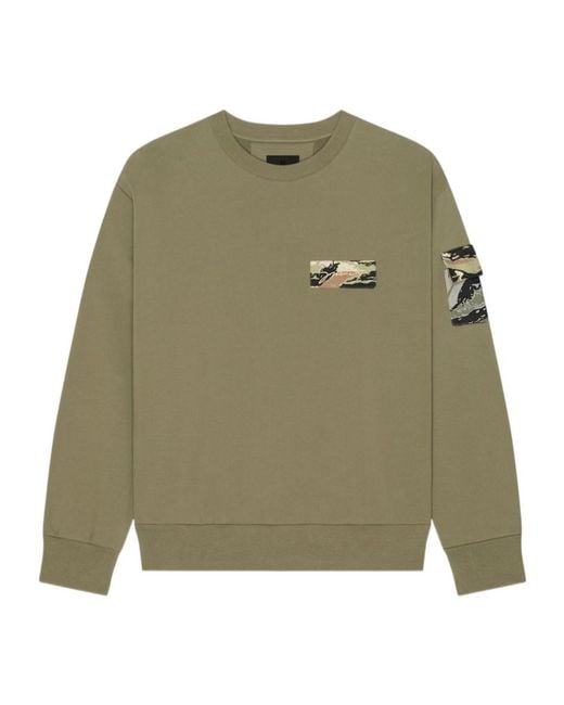 Givenchy Green Camo Patch Crewneck Sweatshirt for men