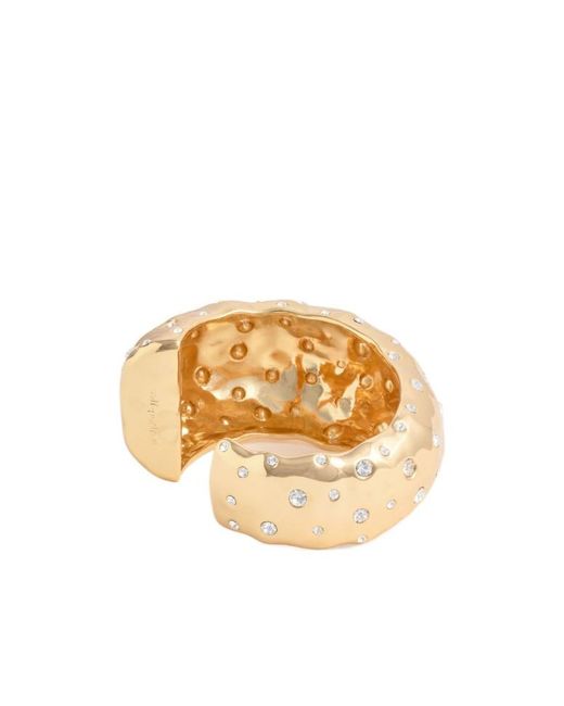 Self-Portrait Metallic Mottled Crystal Bangle