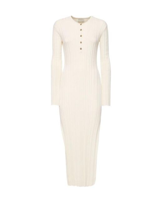 Loulou de Saison White Long Sleeve Dress