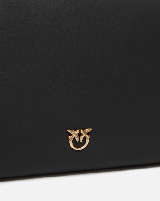 Pinko Black Logo-Plaque Shoulder Bag