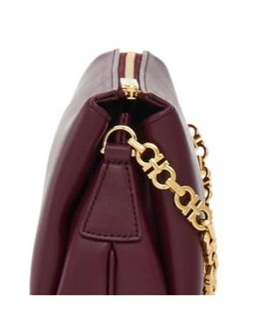 Ferragamo Purple Ferragamo Gancini Chain Mini Shoulder Bag