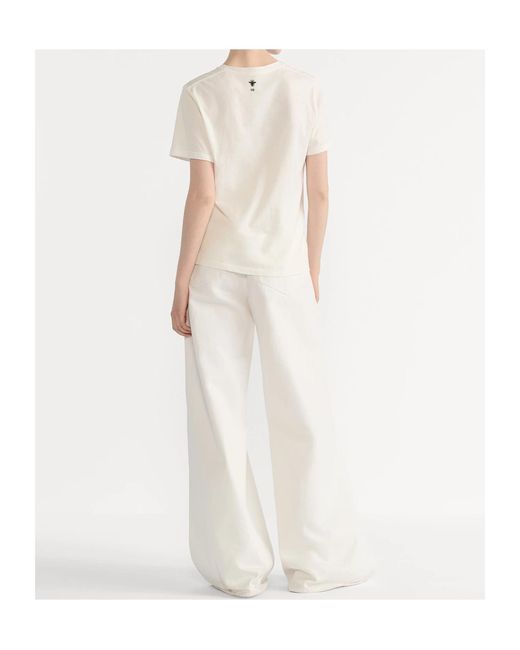 Dior White Crew Neck T-Shirt
