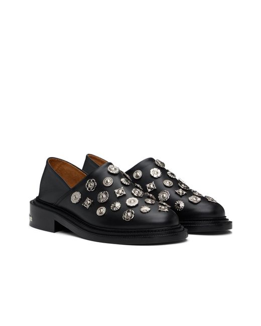 Toga Virilis Black Round Toe Loafers for men