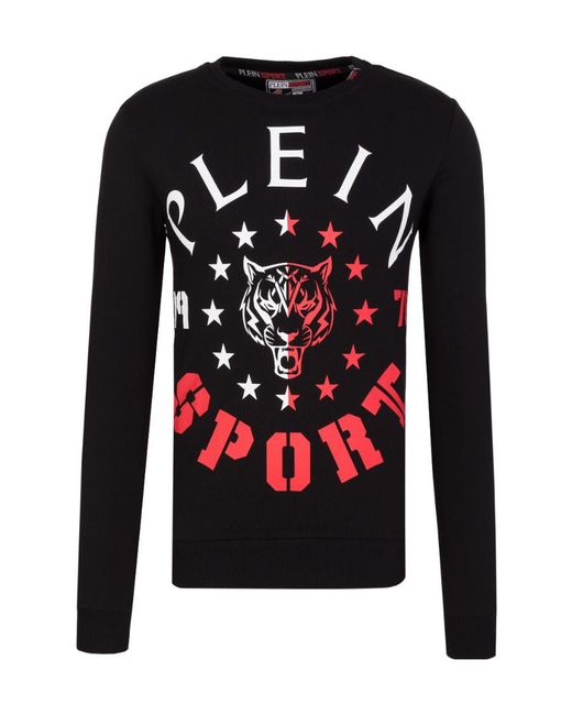 Philipp Plein Black Logo Details Sweater for men