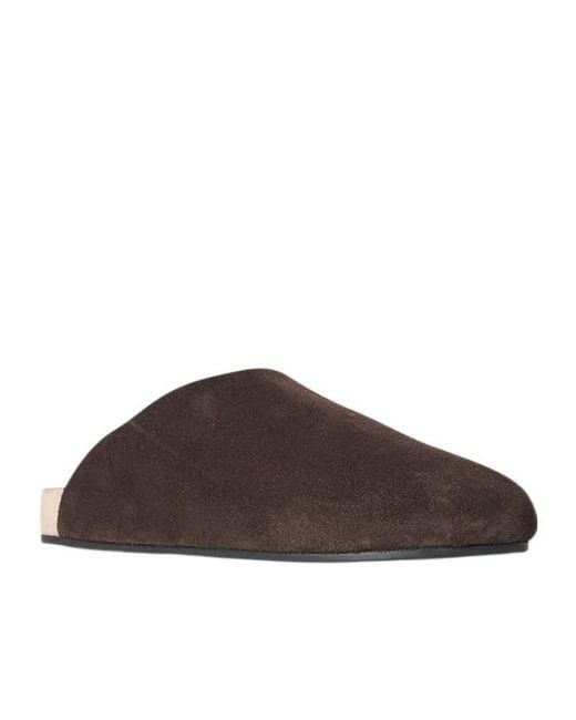 The Row Brown Hudson Two Slip-On Slides