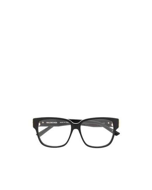 Balenciaga White Eyewear Square Frame Glasses