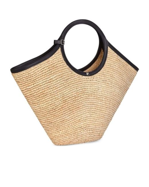 Courreges Natural Courrèges Maxy Holy Ac Logo Plaque Tote Bag