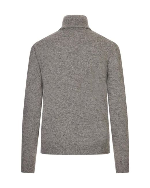 Jil Sander Gray Turtleneck Sweater