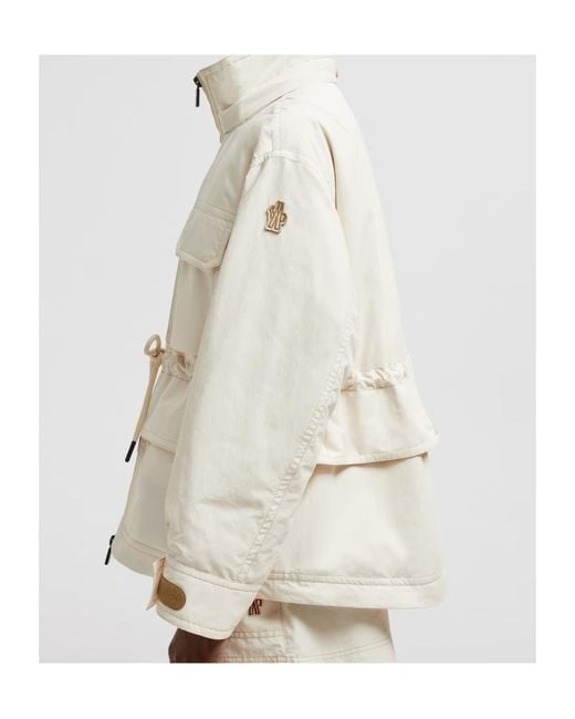 Moncler Natural Nimba Hooded Field Down Jacket