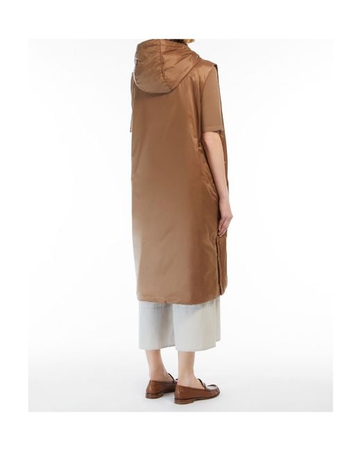 Max Mara Brown The Cube Zip-Up Drawstring Gilet
