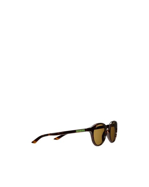 Gucci Metallic Round Frame Sunglasses for men