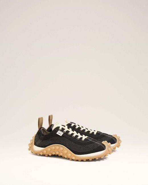 AMI Black Mesh Mirage Sneakers for men