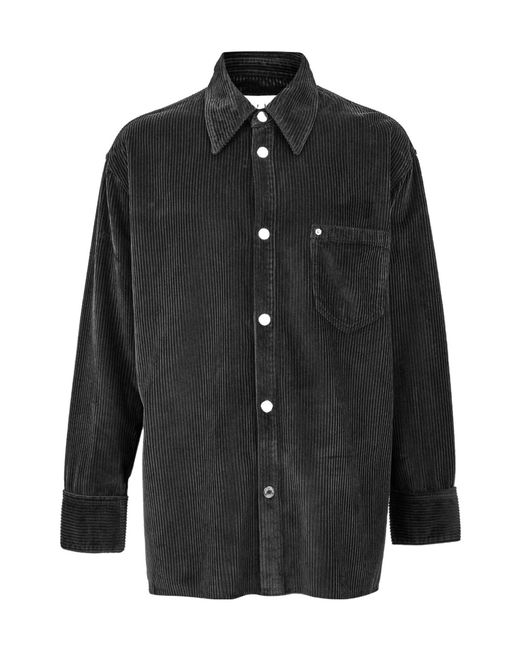 AMI Black Loose Overshirt for men