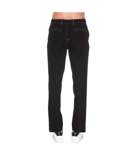 Burberry Black Straight-Leg Tailored Trousers for men