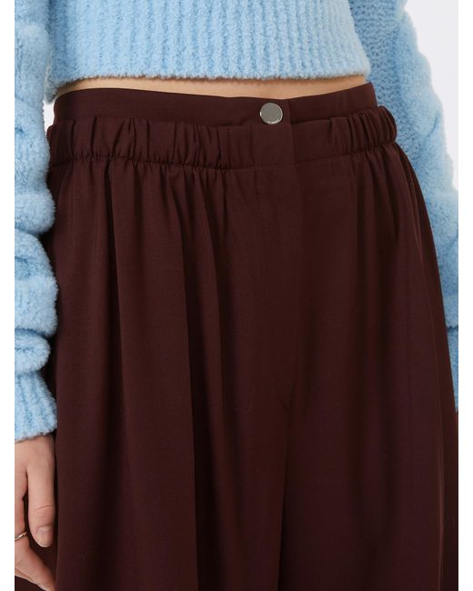 Sportmax Purple Quito High-Waist Pants