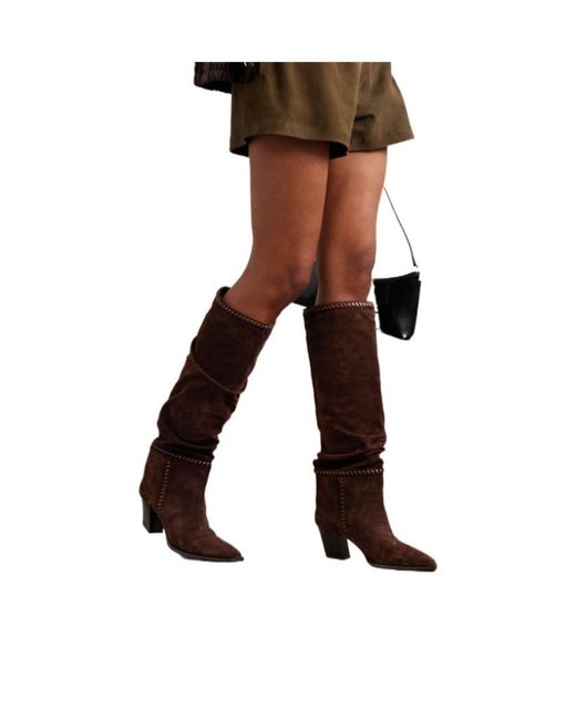 Jimmy Choo Brown Suede Hart Boots