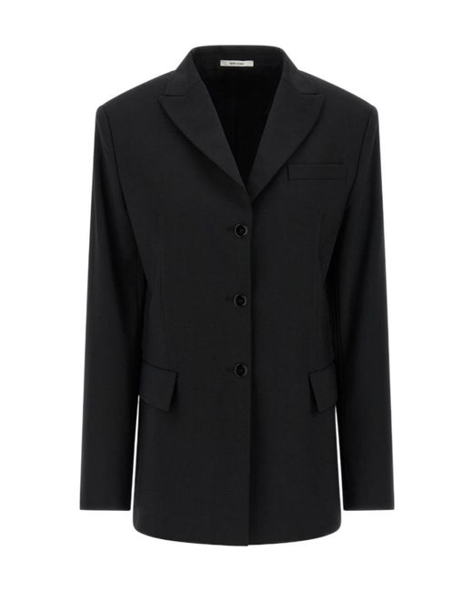 Nensi Dojaka Black Belted Blazer Jacket