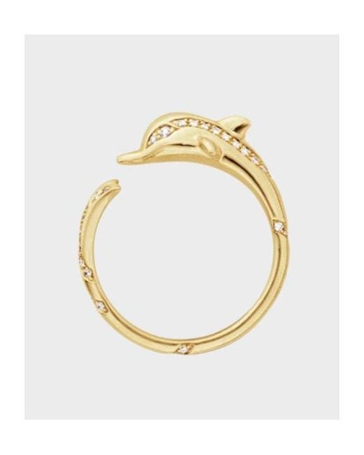 Sophie Bille Brahe Metallic Dauphin Taylor Ring