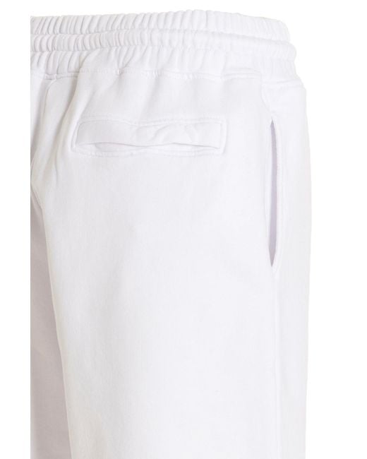 Marcelo Burlon White County Of Milan Tempera Cross Basket Shorts for men