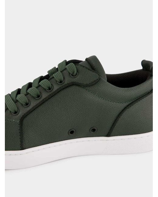 Christian Louboutin Green Rantulow Lace-Up Sneakers for men