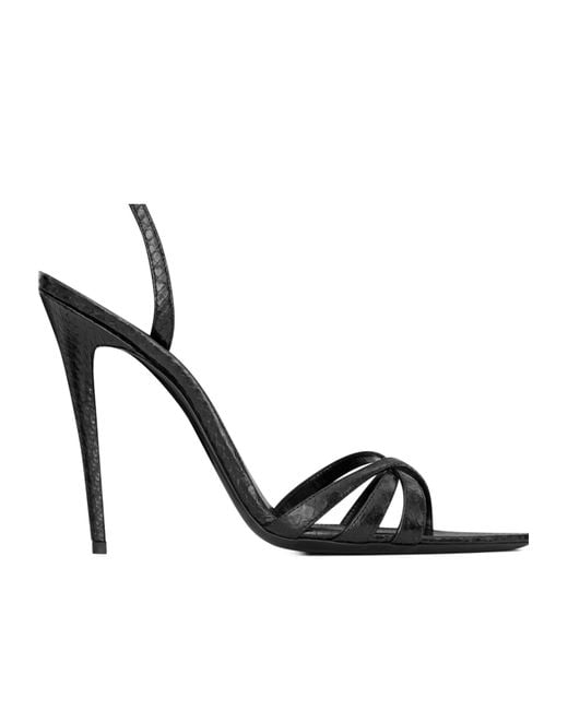 Saint Laurent Metallic Kate High-Heeled Sandals