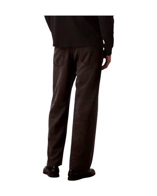 Calvin Klein Black Baggy Jeans for men