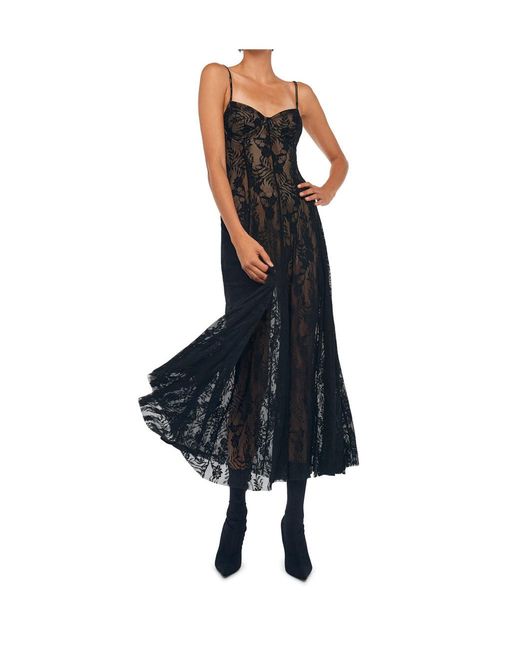 Norma Kamali Black Underwire Midcalf Dress