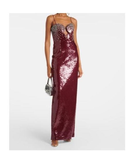 Rebecca Vallance Purple X Nicky Hilton Zelda Sequined Gown