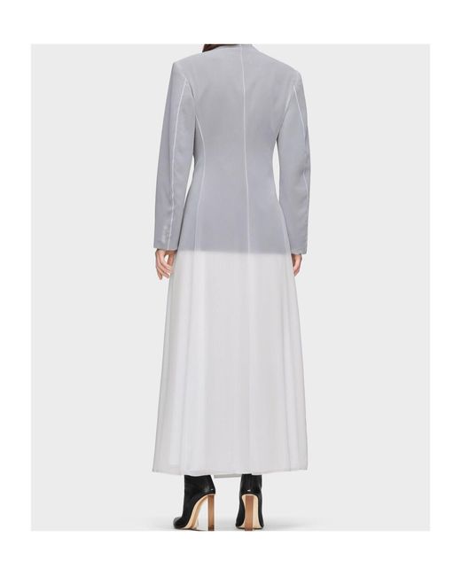 Maison Margiela White Covered Tailored Maxi Dress