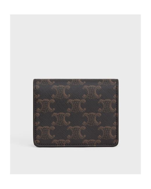 Céline Black Business Card Holder Triomphe