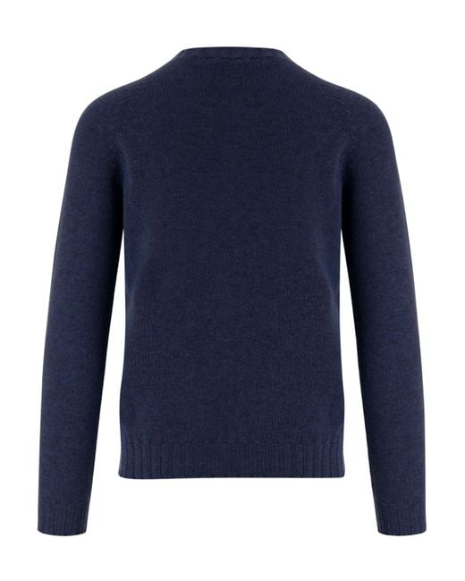 Tagliatore Blue Long-Sleeved Sweater for men