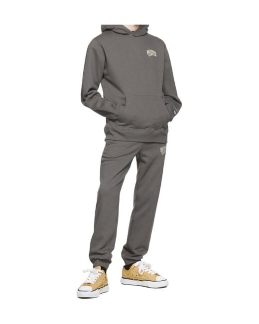 BBCICECREAM Gray Arch Logo Hoodie for men