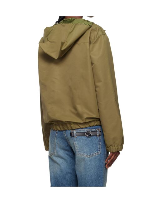 Coperni Blue Hooded Drawstring Hem Zip-Front Jacket