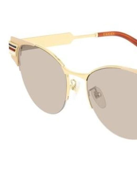 Gucci White Logo Details Sunglasses