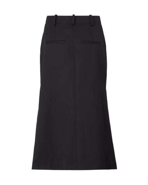 Fendi Black Belt-Loop Skirt