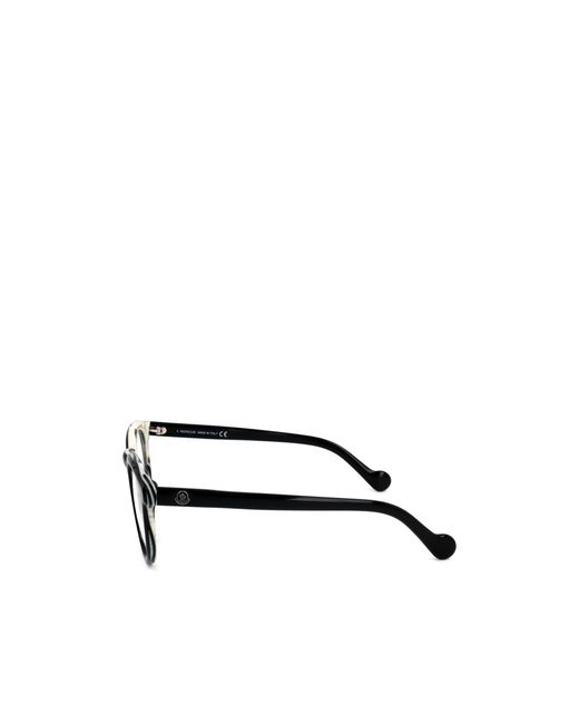 Moncler White Round Frame Glasses for men