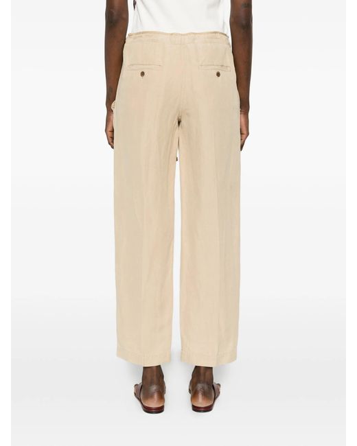 Isabel Marant Natural Sharony Drawstring Tapered Pants