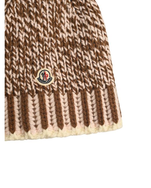 Moncler Natural Wool Blend Beanie