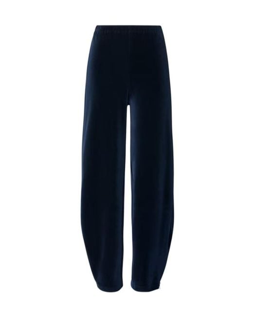 Tory Burch Blue Velour Sweatpant