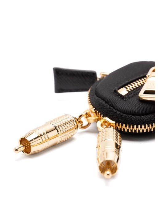 Prada Multicolor Triangle-Logo Soft Robot Keyring