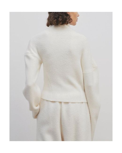 The Row White High-Neck Knitted Jumper