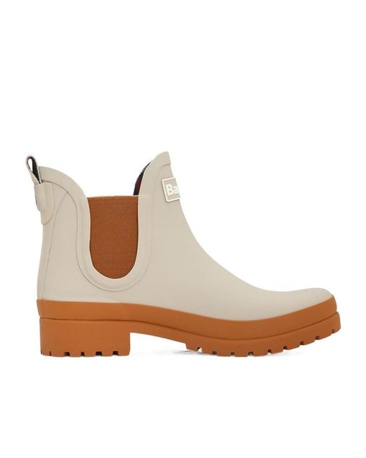 Barbour Brown Round-Toe Rain Boots