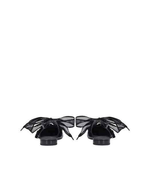 Pinko Black Bow Pointed Toe Slingback Pumps