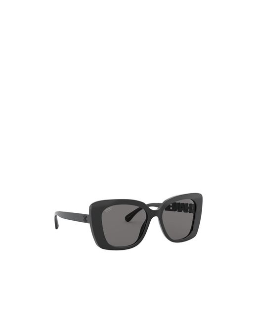 Chanel Gray Square Frame Sunglasses