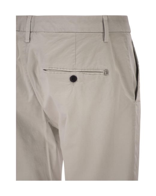 Dondup Gray Spiritissimo Slim Chino Pants for men