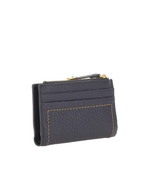 Gianni Chiarini Blue Bubble Compact Wallet