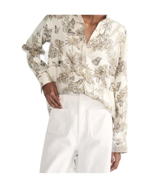 Dior White Iviera Long Blouse