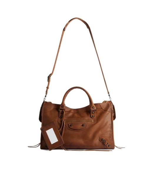 Balenciaga Brown Le City Bag Medium